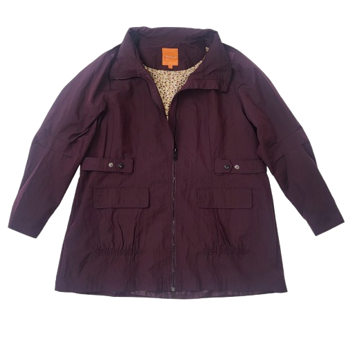 크로코다일 레이디 자주색 봄코트