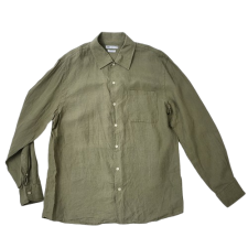 ZARA 린넨 카키 셔츠