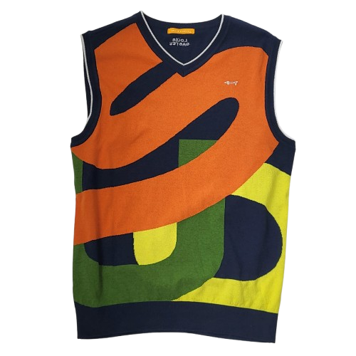 LOUIS CASTEL 오렌지 니트 조끼