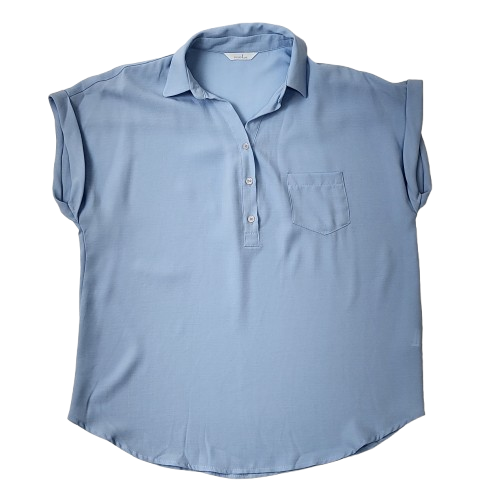 비비안리 스카이블루 블라우스