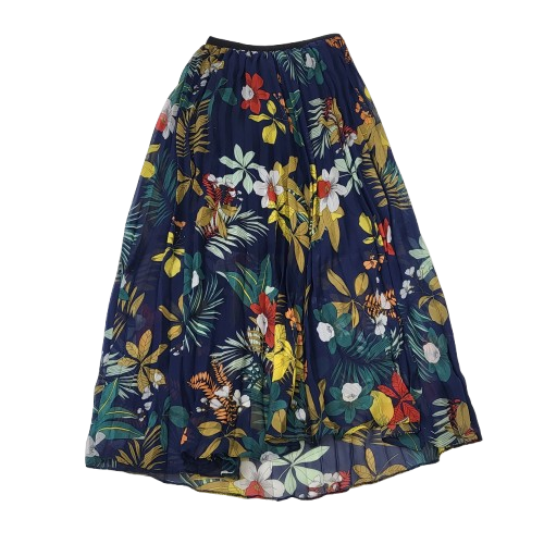 Datum 네이비 플라워 치마