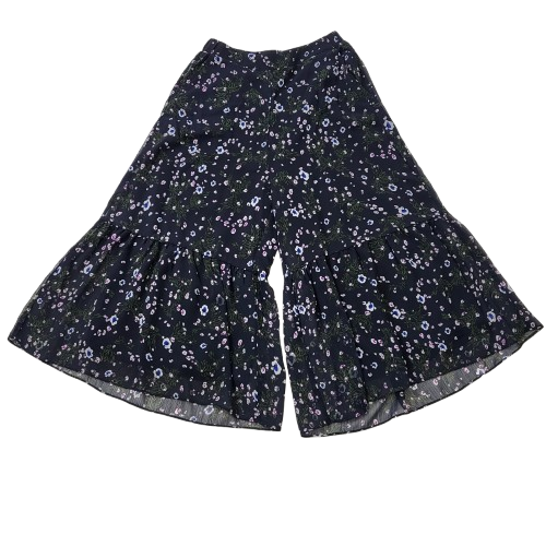 Aniveef. 네이비 플라워 팬츠