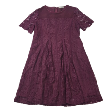 크로코다일 버건디 원피스 (105)