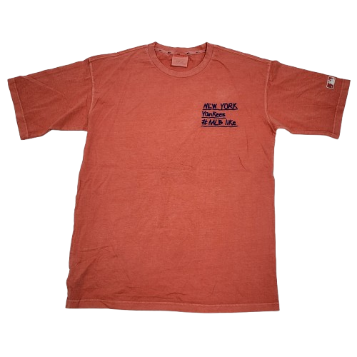 MLB 오렌지 반팔 티셔츠 (M)