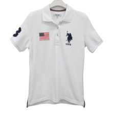 폴로 화이트 반팔 카라 티셔츠 95 (M)