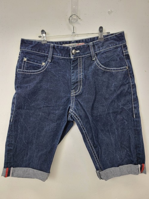 에비수 롤업 진청워싱 반바지