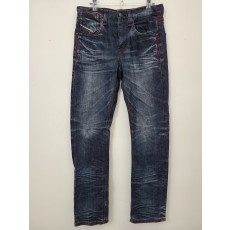 에비수 다크워싱 데님바지