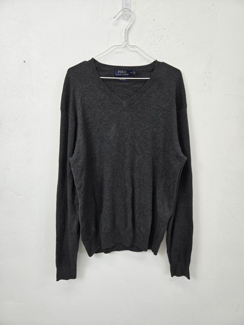 POLO ​﻿POLO RALPH LAUREN 여성 피마코튼 브이넥 니트